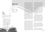 magazine layout - double page for the first issue of Siwsiwez magazine - Editorial